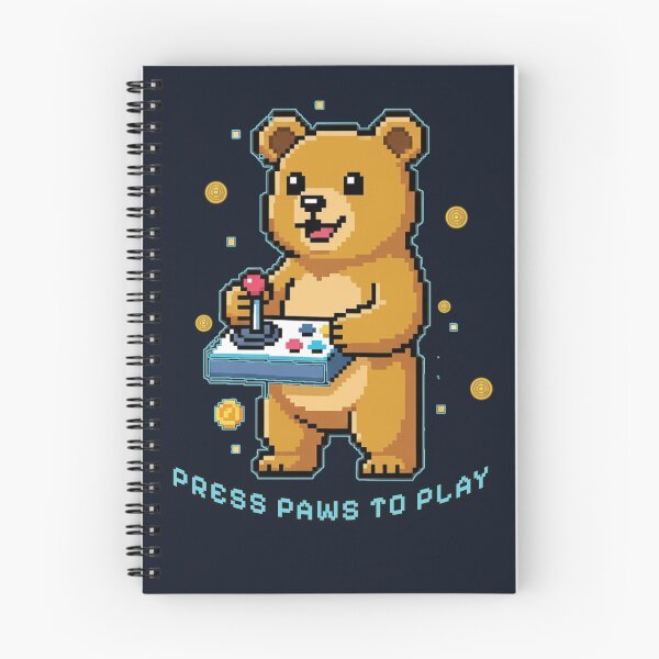 Item preview, Press Paws to Play – Pixel Bear Edition designed and sold by Artishal.