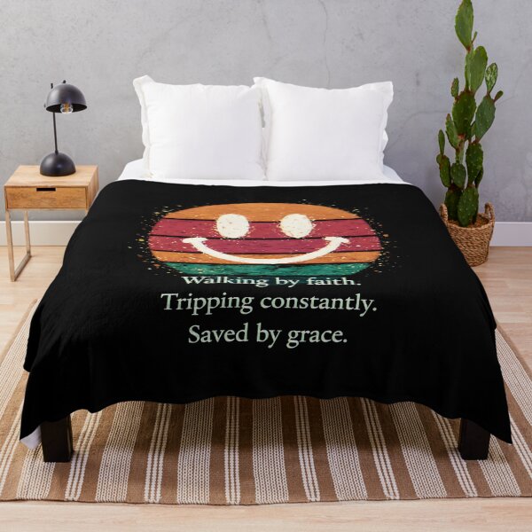 Item preview, Walking by Faith Tripping Constantly Saved by Grace designed and sold by gear-posters.