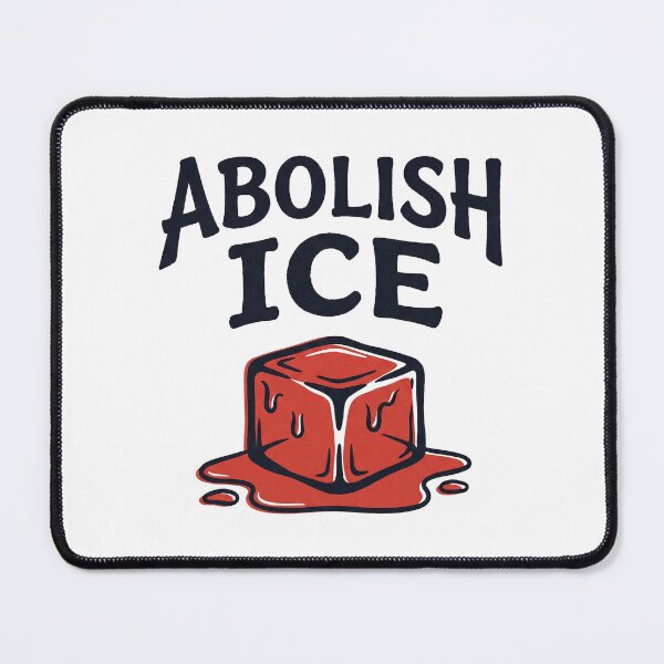 Item preview, Abolish ICE Melting Red Ice Cube Visual Pun Protest Art designed and sold by zzz888.