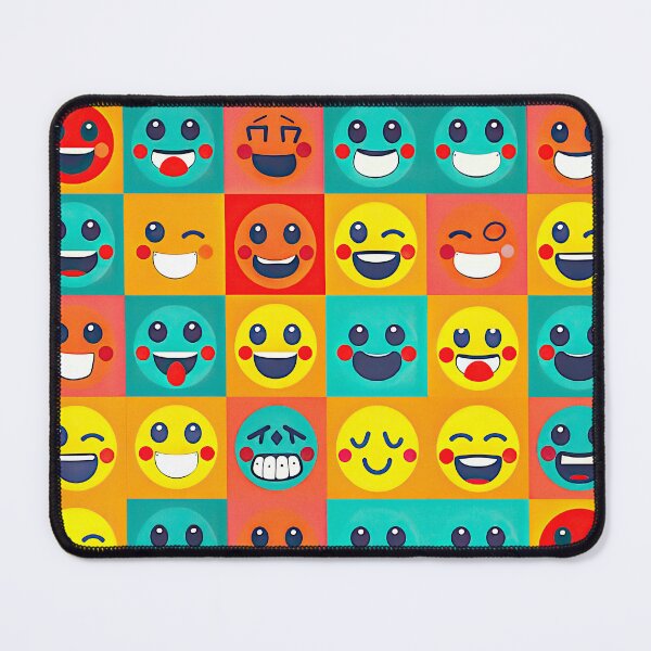 Item preview, Happy Vibes Emoji Pattern // Positive Energy Avatar Print // Joyful Smile & Laugh Seamless Design // Playful Social Media Aesthetic designed and sold by casaloomaria.