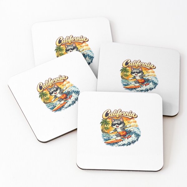 Item preview, Meo surfs in California designed and sold by Taoufik79-shop.