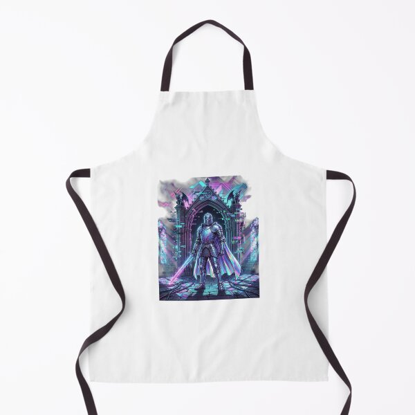 Item preview, Digital Knight – Future Medieval Cyberpunk Glitch Art designed and sold by KERK Art and Design.
