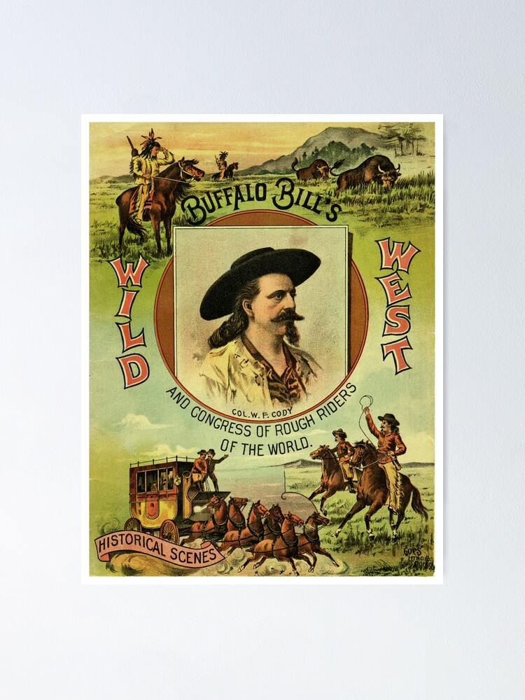 Souvenir of Wild West Show. - Buffalo Bill Statue