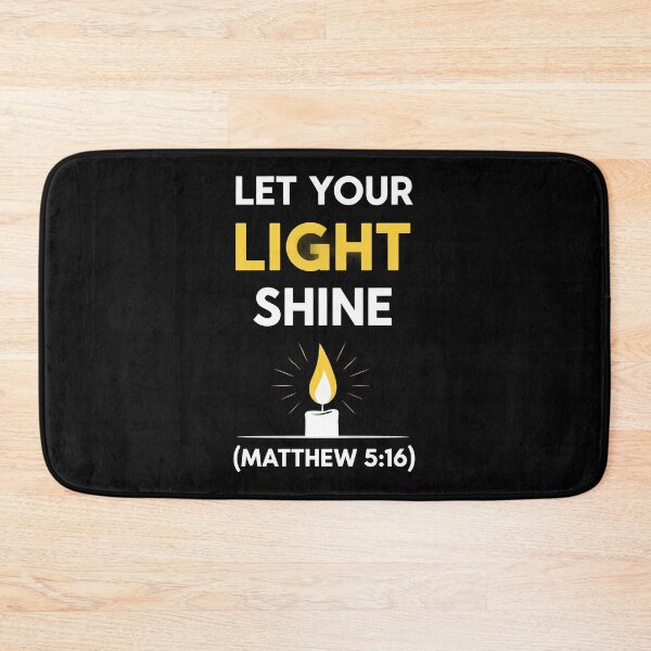 Item preview, Let Your Light Shine Bible Verse Christian Quote. designed and sold by loveandlightrb.