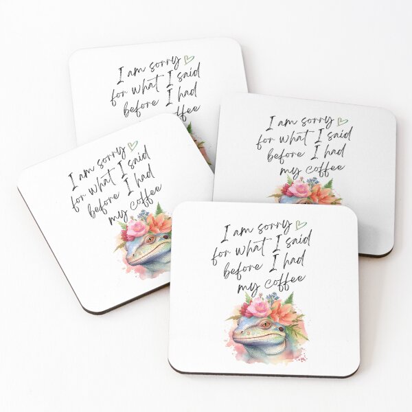 Item preview, I Am Sorry for What I Said Before I Had My Coffee – Iguana design designed and sold by cutenquirky78.