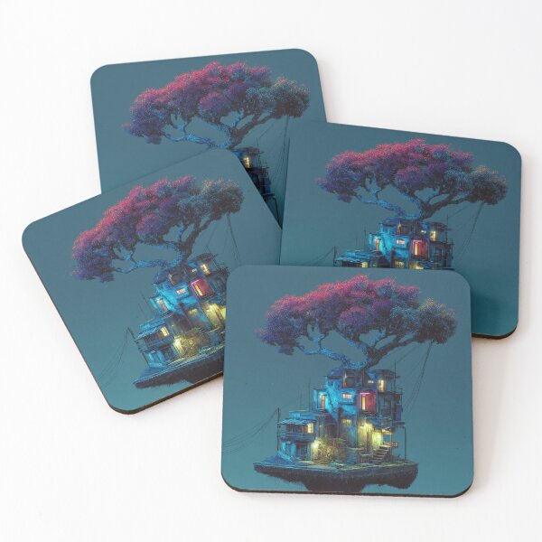 Item preview, A Cyberpunk Treehouse designed and sold by CLEARART7.
