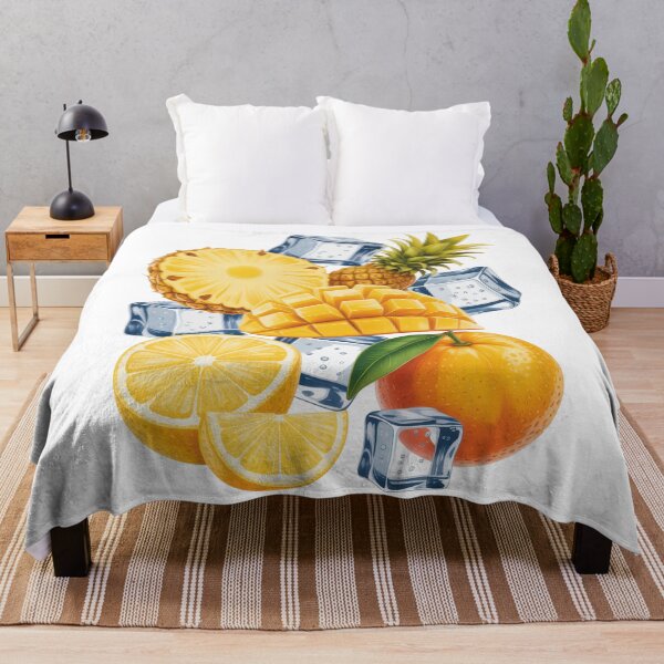Item preview, Yellow Fruit Ice Illustration Bright Summer Food Art designed and sold by EM&Maker.
