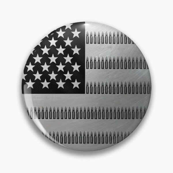 Item preview, Ammunition Stripe American Flag – Black and Silver USA Flag Design designed and sold by artistwill.