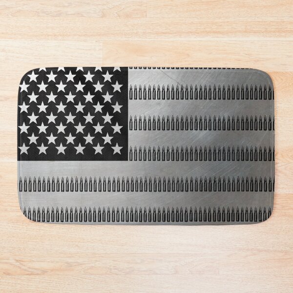 Item preview, Ammunition Stripe American Flag – Black and Silver USA Flag Design designed and sold by artistwill.