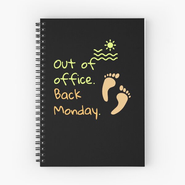 Item preview, Out of Office Back Monday – Minimal Vacation Quote designed and sold by MK-Charlie.