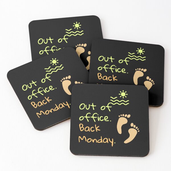 Item preview, Out of Office Back Monday – Minimal Vacation Quote designed and sold by MK-Charlie.