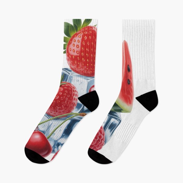 Item preview, Red Fruit Ice Illustration Fresh Summer Food Art designed and sold by EM&Maker.