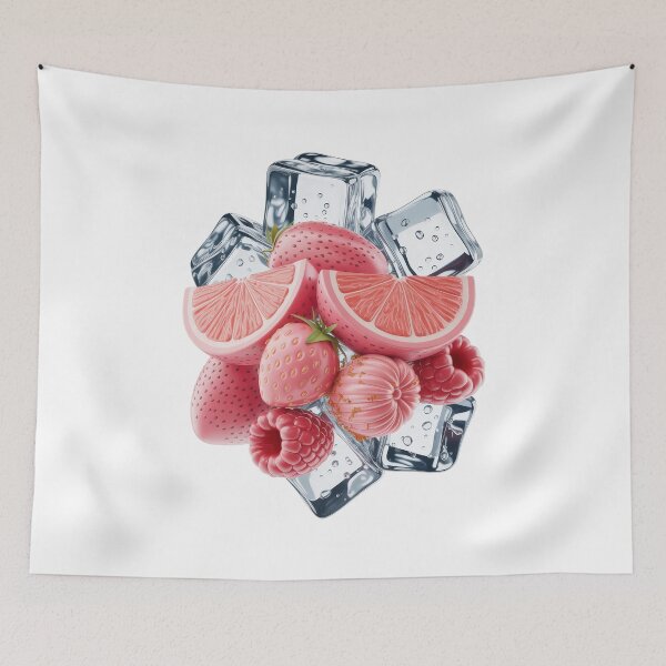 Item preview, Pink Fruit Ice Illustration Fresh Pastel Summer Art designed and sold by EM&Maker.
