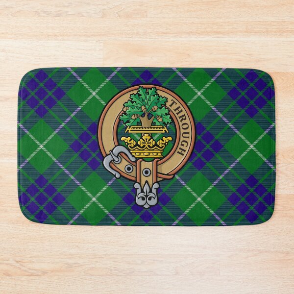 Item preview, Clan Hamilton Crest over Green Hunting Tartan designed and sold by sifis.