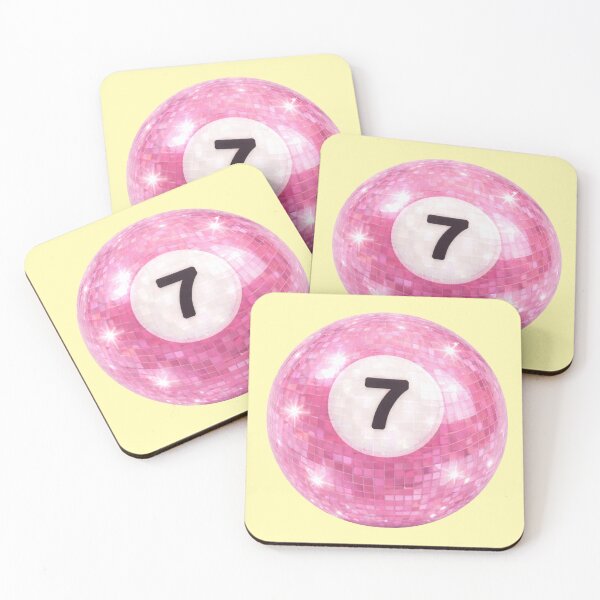 Item preview, Pink Disco Ball 7 Billard Ball designed and sold by Ellie Dyer.