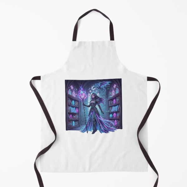 Item preview, Cyberpunk Sorceress – Future Medieval Digital Gothic Mage designed and sold by KERK Art and Design.
