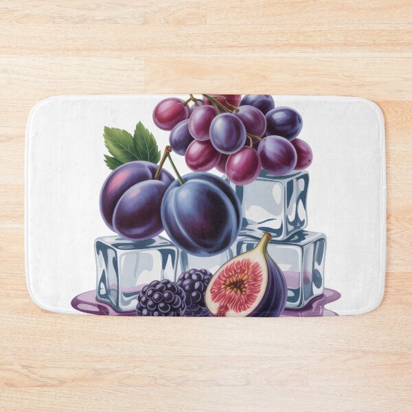 Item preview, Purple Fruit Ice Illustration Elegant Summer Food Art designed and sold by EM&Maker.