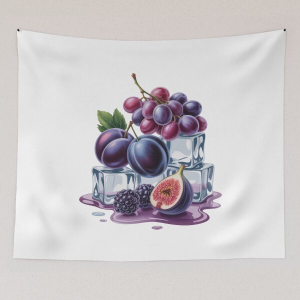 Item preview, Purple Fruit Ice Illustration Elegant Summer Food Art designed and sold by EM&Maker.
