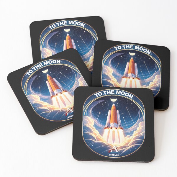 Item preview, To the Moon – Artemis Rocket Launch designed and sold by arthook.