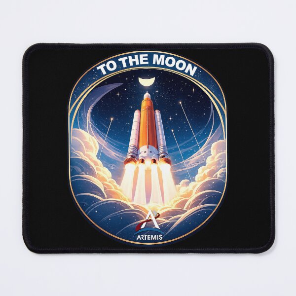 Item preview, To the Moon – Artemis Rocket Launch designed and sold by arthook.