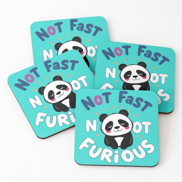 Item preview, Not Fast Not Furious – Chill Panda Funny Parody Design designed and sold by Sparkofart07.