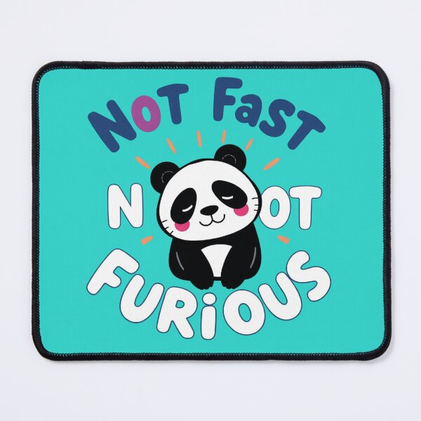 Item preview, Not Fast Not Furious – Chill Panda Funny Parody Design designed and sold by Sparkofart07.
