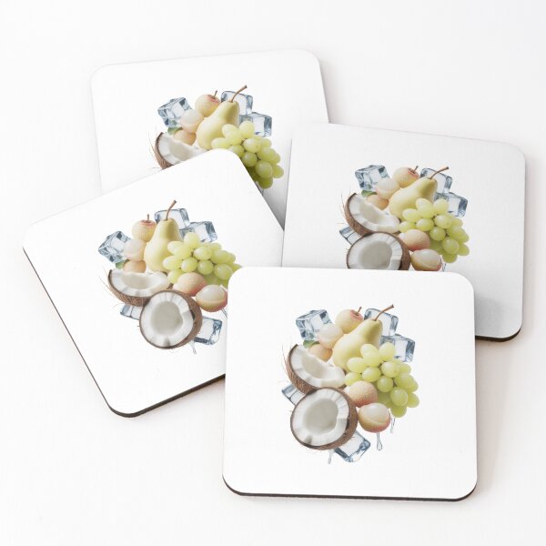 Item preview, White Fruit Ice Illustration Minimal Fresh Food Art designed and sold by EM&Maker.