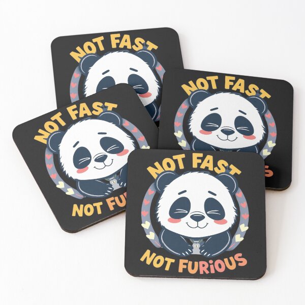 Item preview, Not Fast Not Furious – Chill Panda Funny Parody Design designed and sold by Sparkofart07.