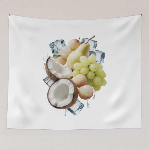 Item preview, White Fruit Ice Illustration Minimal Fresh Food Art designed and sold by EM&Maker.
