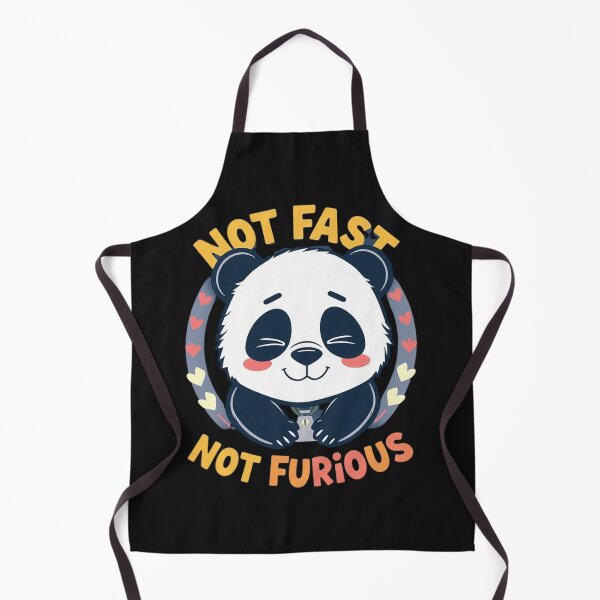 Item preview, Not Fast Not Furious – Chill Panda Funny Parody Design designed and sold by Sparkofart07.