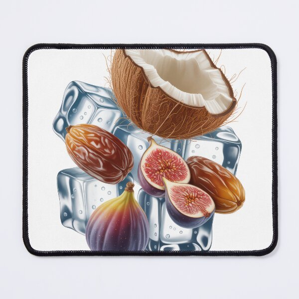 Item preview, Brown Fruit Ice Illustration Natural Minimal Food Art designed and sold by EM&Maker.