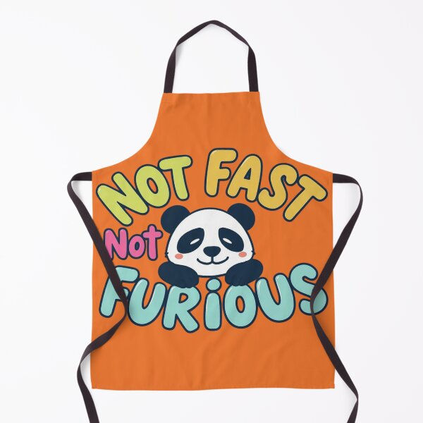Item preview, Not Fast Not Furious – Chill Panda Funny Parody Design designed and sold by Sparkofart07.