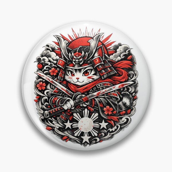 Item preview, Crimson Samurai Cat designed and sold by JRM_Design Studios.