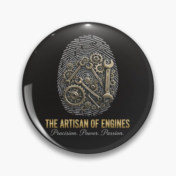 Item preview, The Artisan of Engines - Mechanic Fingerprint Gear Art designed and sold by Pixel & Beyond.