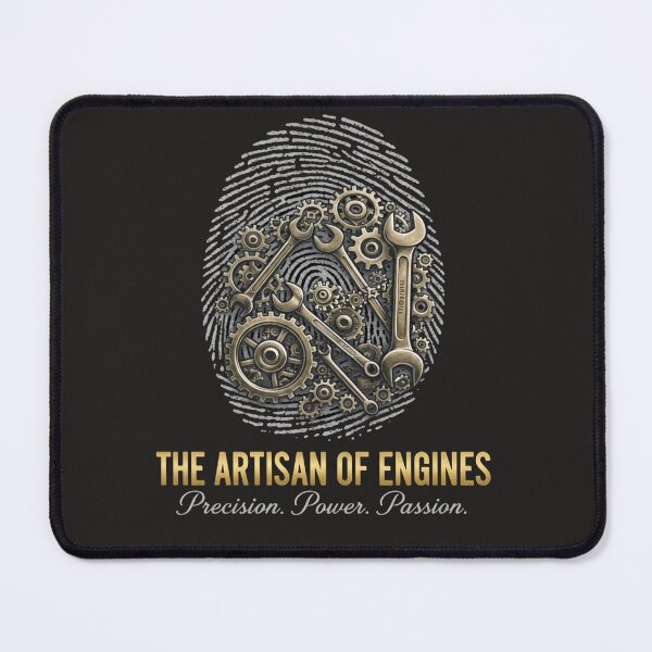 Item preview, The Artisan of Engines - Mechanic Fingerprint Gear Art designed and sold by Pixel & Beyond.