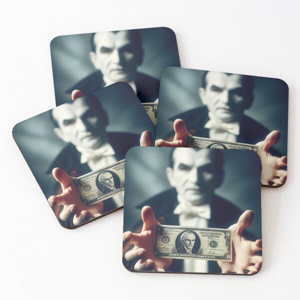 Item preview, “Blood Banknote & the Cryptocurrency of the Damned” designed and sold by Print Fiction.