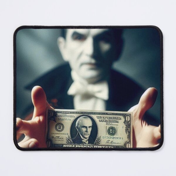 Item preview, “Blood Banknote & the Cryptocurrency of the Damned” designed and sold by Print Fiction.