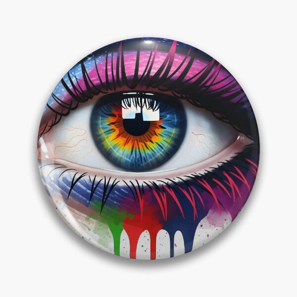 Item preview, Rainbow Eye – Color Splash Surreal Vision Art designed and sold by R-B-Colors.