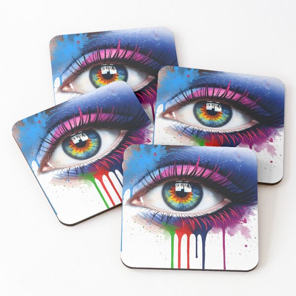 Item preview, Rainbow Eye – Color Splash Surreal Vision Art designed and sold by R-B-Colors.