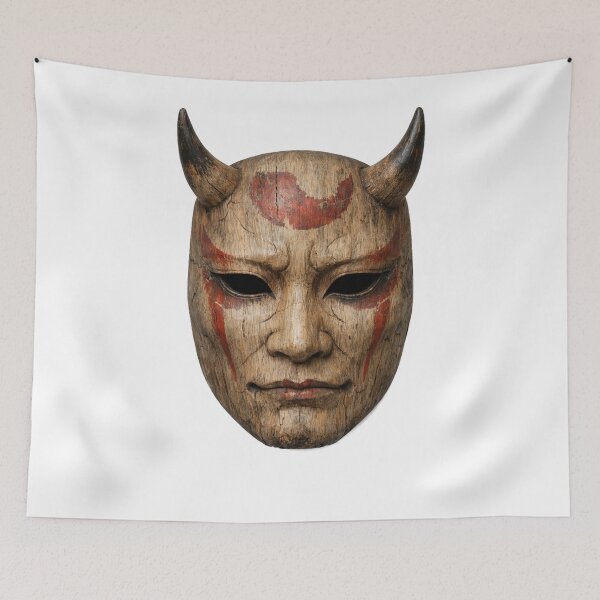 Item preview, Oni Mask Ghost Yotei inspired designed and sold by FeelTheDrawing.
