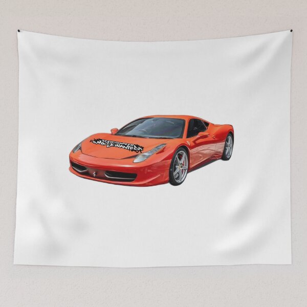 Item preview, Red Ferrari 458 sports car with “Need for Speed Most Wanted” decal designed and sold by Artuer69.