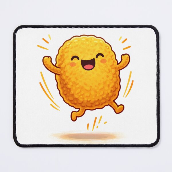 Item preview, Joyful Chicken Nugget Jumping – Cute Cartoon Food Illustration designed and sold by TTStudio.