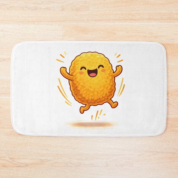 Item preview, Joyful Chicken Nugget Jumping – Cute Cartoon Food Illustration designed and sold by TTStudio.