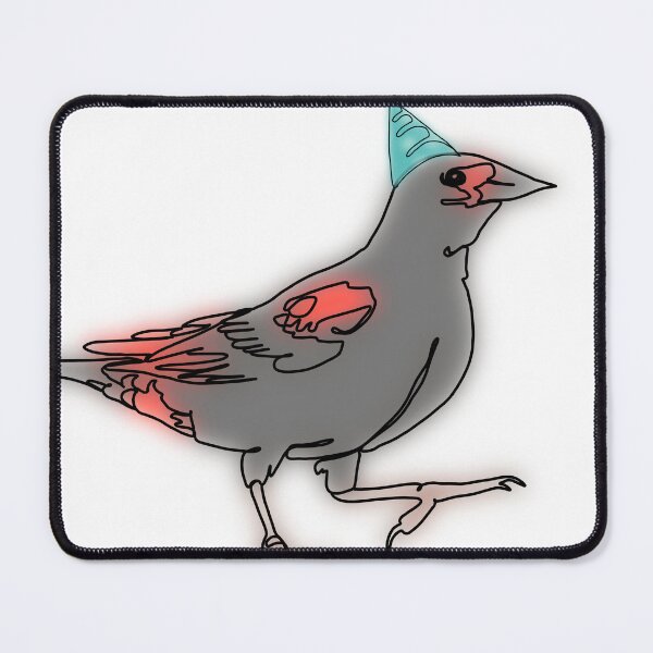 Item preview, Ruby the RedWinged Blackbird party Hat – animalzinhats designed and sold by Ashley’sAnimalz.