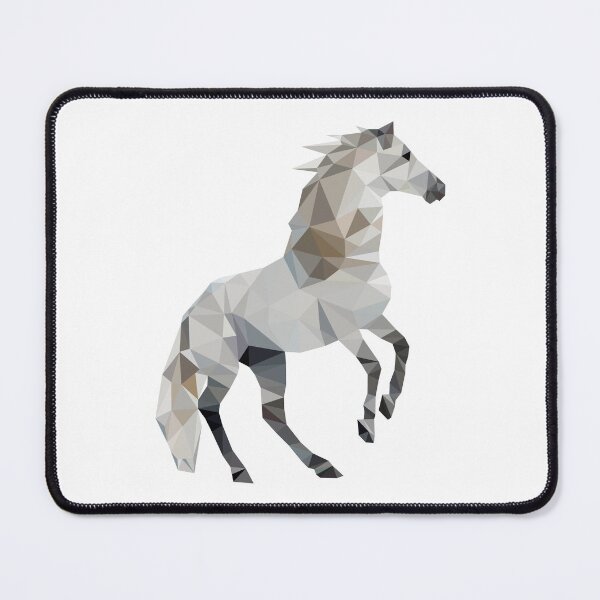 Item preview, Mosaic white horse designed and sold by VanillaVicArt.