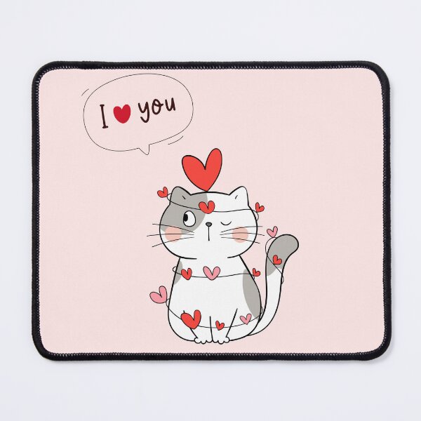 Artikelvorschau, Katzen-Valentinstags-Liebesdesign entworfen und verkauft von Sophie's Favorites.