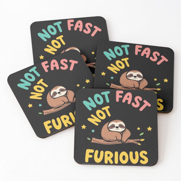 Item preview, Not Fast Not Furious – Chill Sloth Funny Parody Design designed and sold by Sparkofart07.