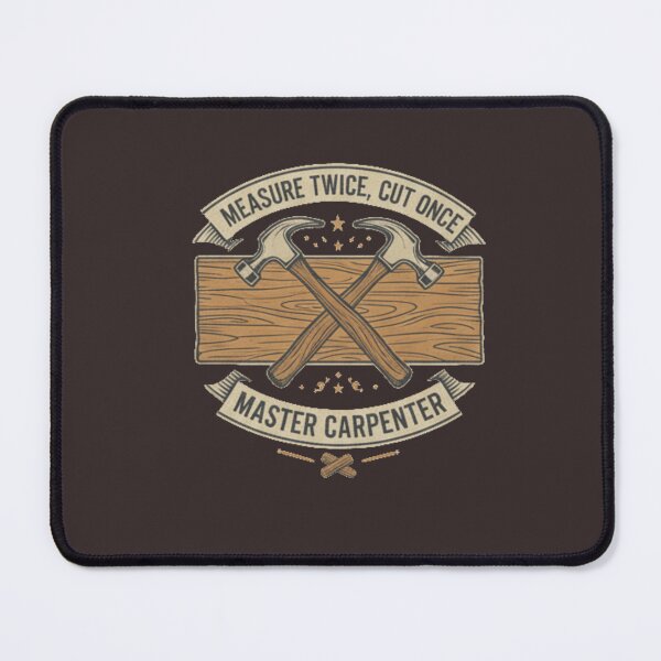 Item preview, Retro Woodworking Emblem - Master Carpenter Tools designed and sold by Pixel & Beyond.