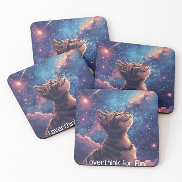 Item preview, Overthinking cat designed and sold by BigMoodStudio.