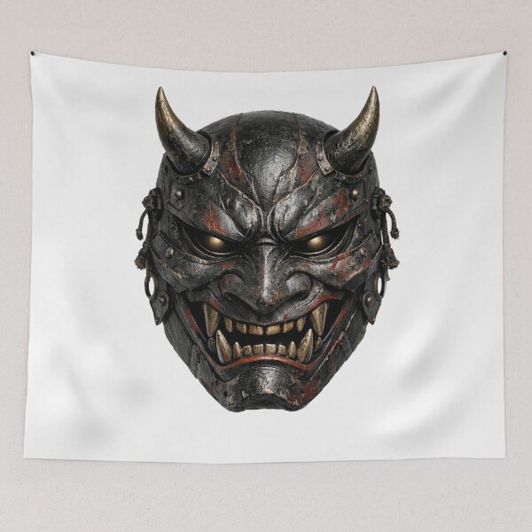 Item preview, Oni Mask Ghost Yotei inspired designed and sold by FeelTheDrawing.
